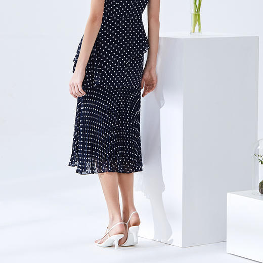 下架-EITIE爱特爱女装新款时尚洋气波点印花包臀鱼尾半身裙女5906615 商品图3