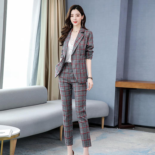 WZNH-WH9139春季ebay亚马逊OL气质时尚休闲套装 商品图2