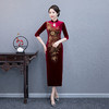 QQ-9549复古修身中式连衣裙 商品缩略图2