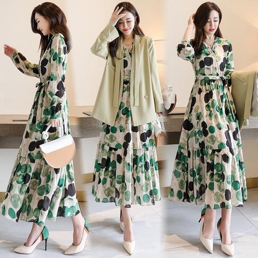 LY-AN92075新款小清新气质西装内搭两件套 商品图1