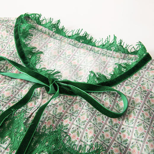 欧芮儿夏装新品喇叭袖连衣裙 商品图5