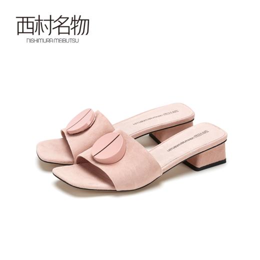 西村名物夏季新品彩虹糖果色拖鞋X29BJ20491 商品图3