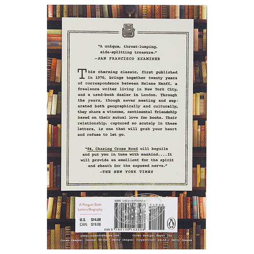 预售 【中商原版】查令十字街84号 英文原版 商城原版保障 84, Charing Cross Road 商品图1