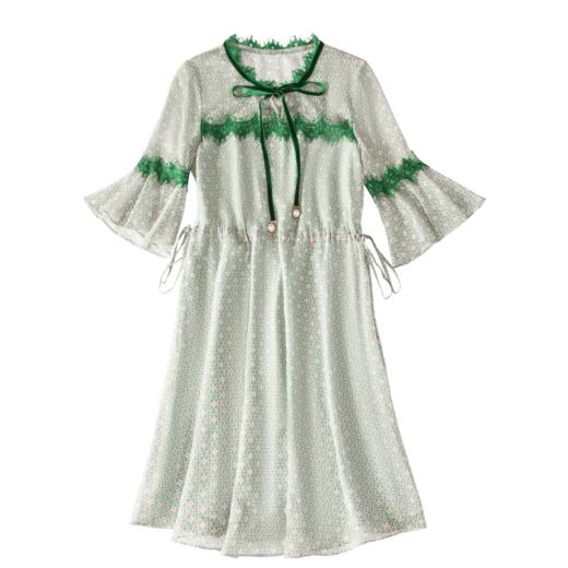 欧芮儿夏装新品喇叭袖连衣裙 商品图6