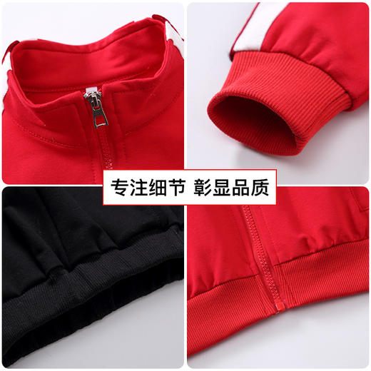 YX-TZ1363新款韩版中大童织带运动休闲三件套 商品图3