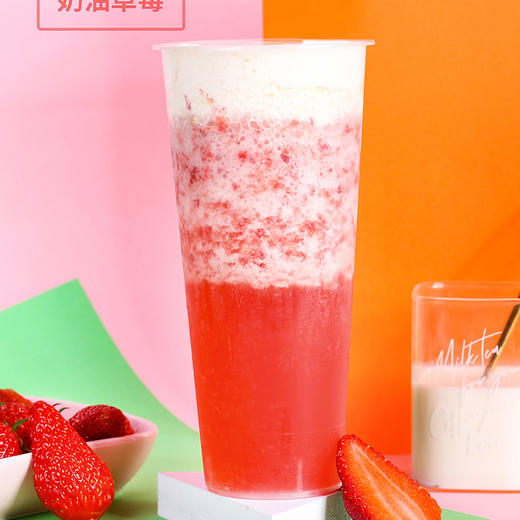 水果酸奶果昔/奶昔：草莓酸奶果昔（冰700ml） 商品图0