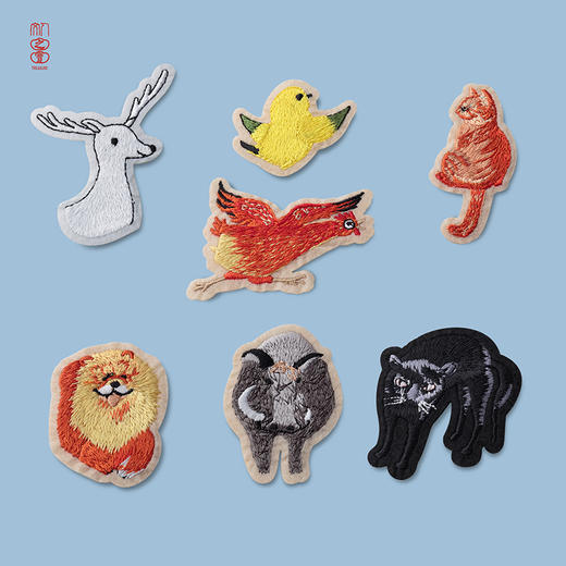 严歌苓亲笔签名纸卡+《穗子的动物园》主题刺绣贴 商品图1