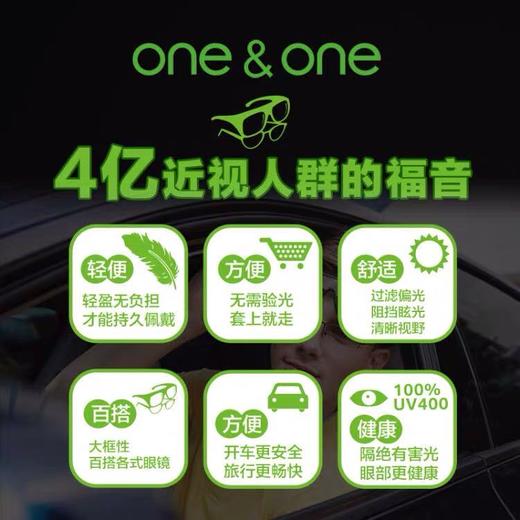 海信眼镜 one&one偏光套镜 商品图5