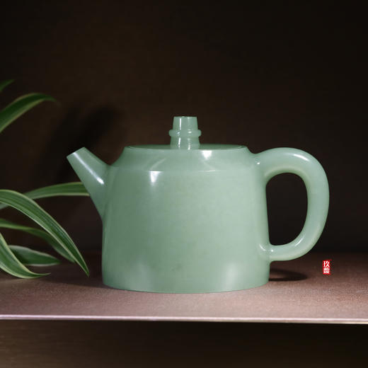 和田玉（青玉）玉壶---汉铎壶（宋鸣放6674）315.22g 商品图0