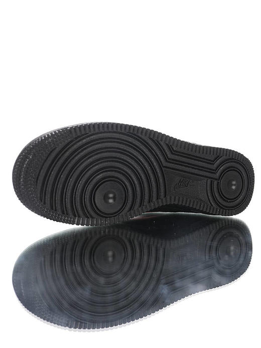 耐克Nike Air Force 1 Low  台丝光翻毛皮拼接尼龙布材质鞋面 内置全掌AirSole气垫 空军一号运动板鞋 麂皮黑粉紫 商品图2