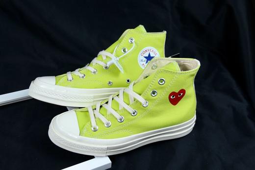 今夏必入！ CDGxConverse全新配色联名款! 川久保玲CDG PLAY与匡威合作打造的Chuck Taylor AllStar 70 Hi联名系列再度合作，，粉红天蓝青绿色 商品图2
