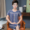 CLX-夏季棉绸睡衣短袖薄款两件套装中老年家居服宽松大码妈妈装WY 商品缩略图3