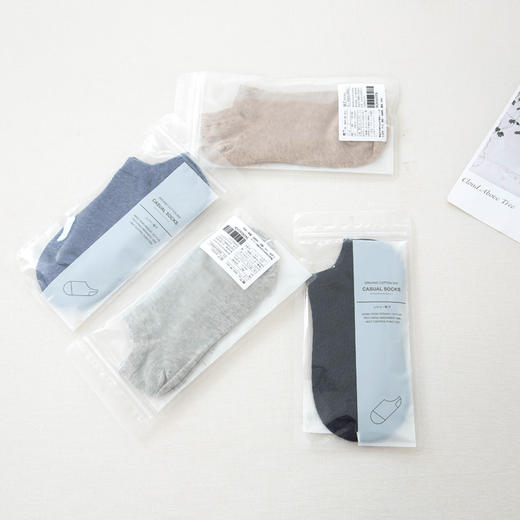 老米优品 / 好品质的无印女士纯色船袜 新品上线 专G在售原厂直供袜子WZ190330Q 商品图4