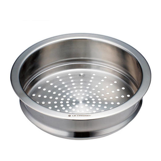 法国lecreuset酷彩不锈钢蒸屉蒸格