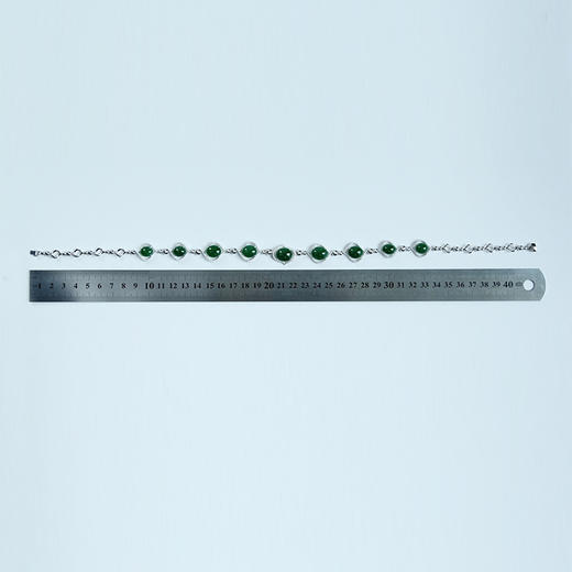 派瑞翡翠 18K金翡翠项链 冰种 满绿 商品图4