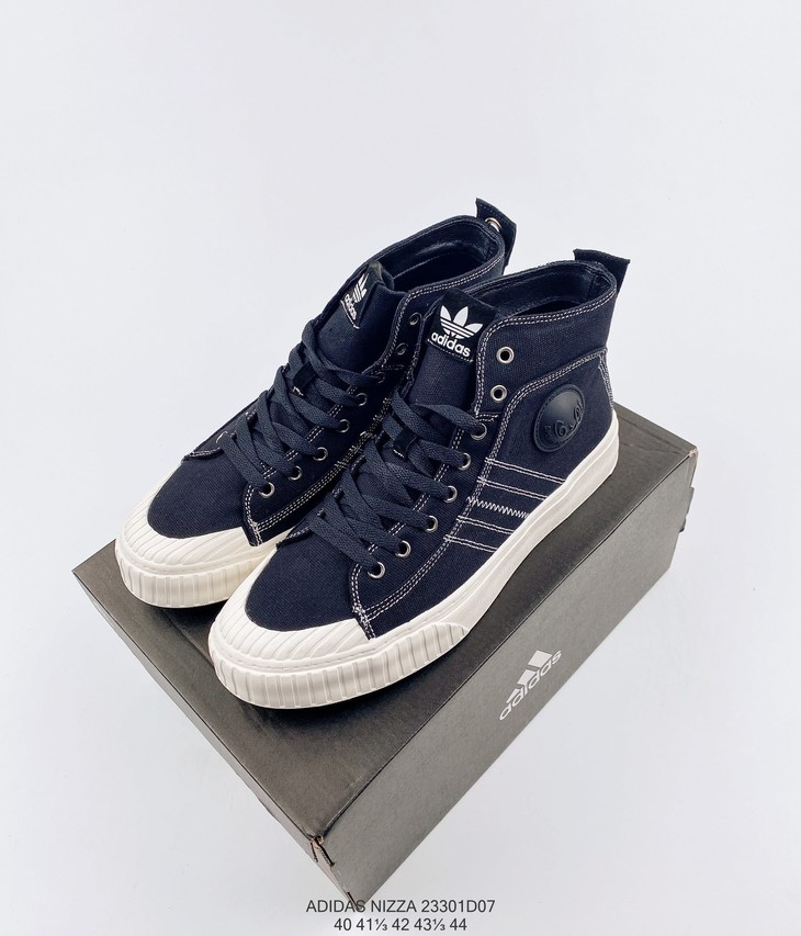 阿迪达斯adidasnizza高帮休闲时尚百搭舒适个性潮流帆布运动鞋