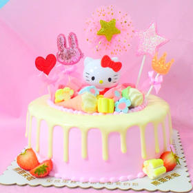 hellokitty-鲜果奶油蛋糕