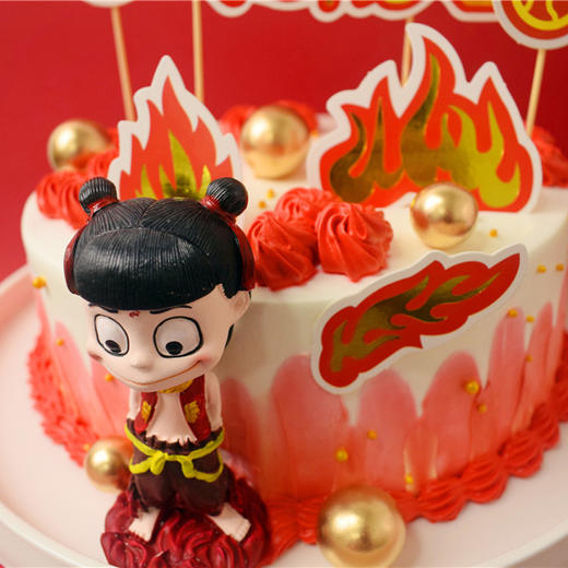 小哪吒鲜果奶油蛋糕