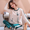 MSF-MB春季棉质长袖韩版可爱卡通家居服套装 商品缩略图1