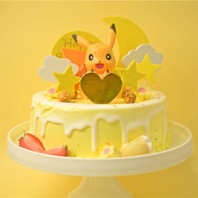 皮卡丘-鲜果奶油蛋糕