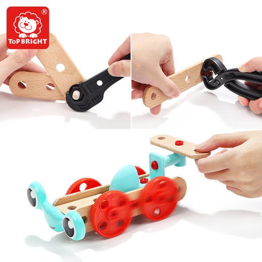 儿童工具箱玩具套装仿真维修工具益智男孩拧螺丝修理过家家 商品图4