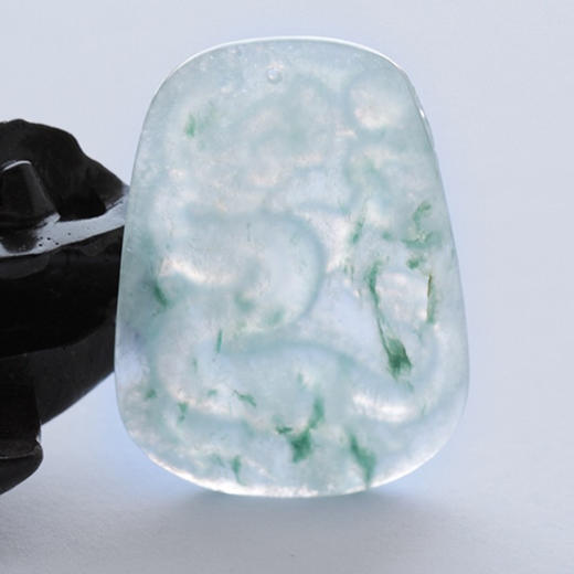 派瑞翡翠 翡翠挂件 龙 冰种 飘花 商品图2