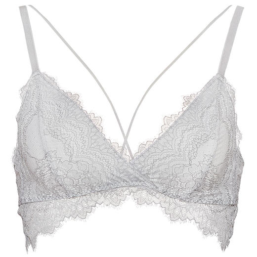 奶糖派蝶翼绑带三角杯舒适无钢圈不凸点超薄大码文胸罩内衣 商品图1