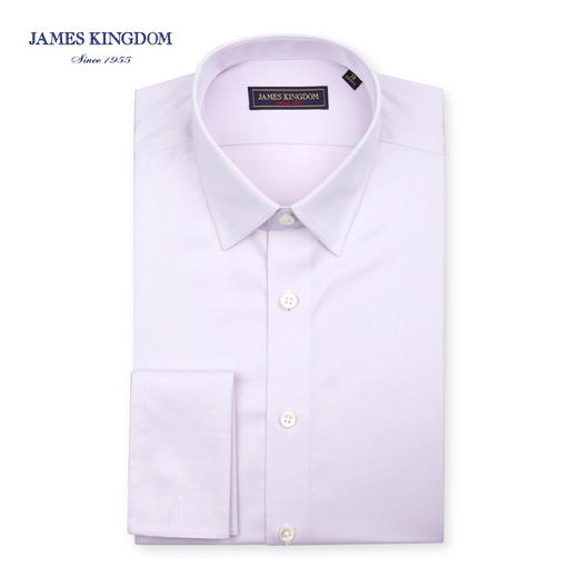 Jameskingdom占姆士秋冬DP免烫商务衬衫纯棉纯色斜纹衬衣 商品图1