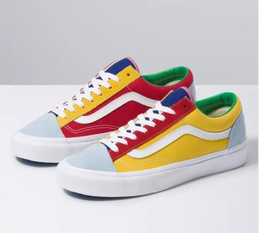 VANS STYLE 36 SF 低帮冲浪男女休闲帆布鞋 官方货号VN0A3MVLWYS 尺码35-44 牛油果绿 橘子汽水 黄色 蓝色 绿色 奥利奥 米灰黑 牛仔蓝 商品图3