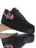 耐克Nike Air Force 1 Low  台丝光翻毛皮拼接尼龙布材质鞋面 内置全掌AirSole气垫 空军一号运动板鞋 麂皮黑粉紫 商品缩略图3