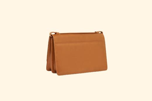 Rylan  焦糖色弧形翻盖两用包 商品图3