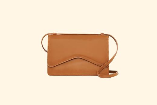 Rylan  焦糖色弧形翻盖两用包 商品图2