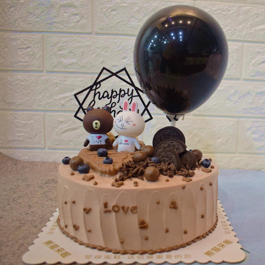 我爱小熊-鲜果奶油蛋糕 商品图0