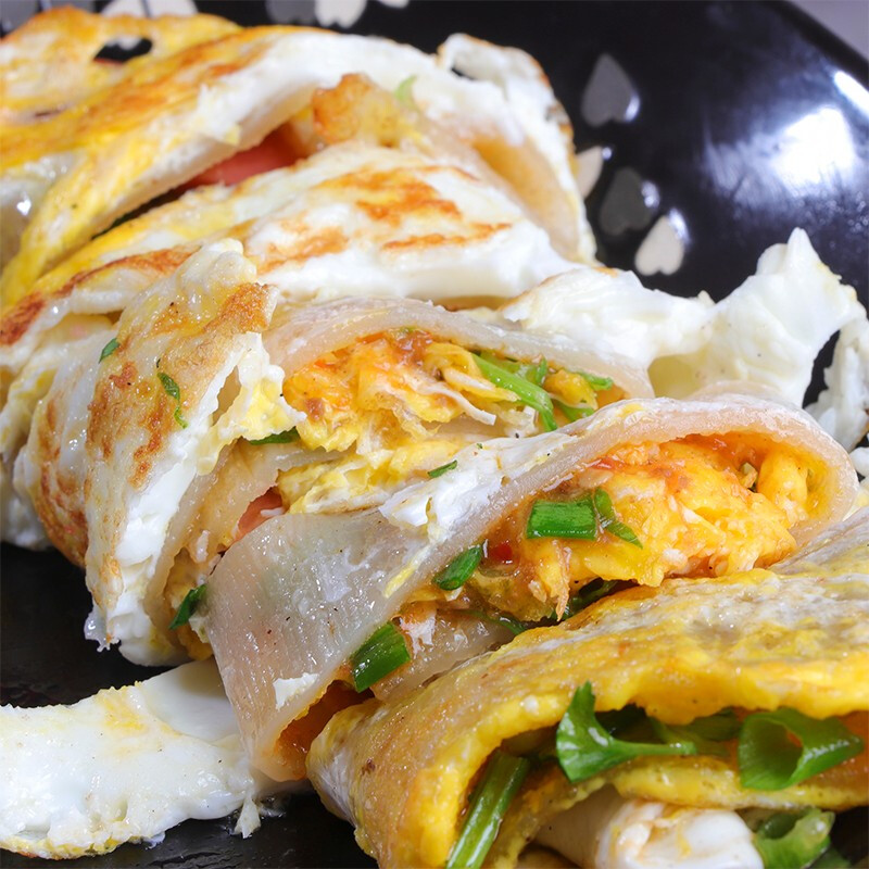 【闺中路边摊】东北烤冷面500克 10片 家庭装 东北特产  真空包装 特色小吃 买2袋送酱料