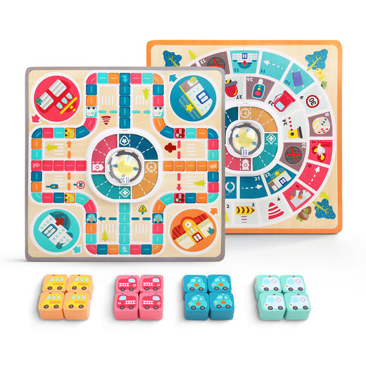 特宝儿飞行棋多功能游戏棋类棋盘儿童桌游亲子互动玩具益智跳跳棋 商品图5