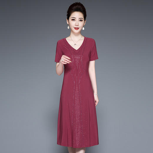 YZL-220时尚优雅高端大气亮钻连衣裙 商品图2