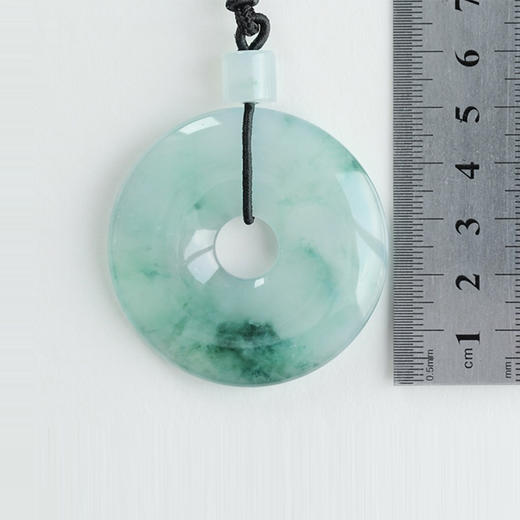 派瑞翡翠 翡翠平安扣 平安扣 冰种 飘花 商品图4