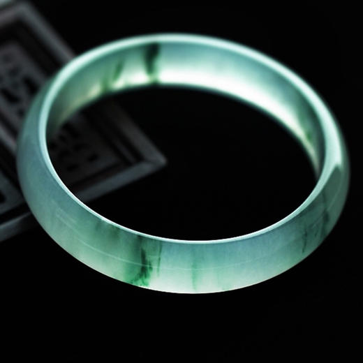 派瑞翡翠  翡翠手镯 冰种 飘花 商品图3