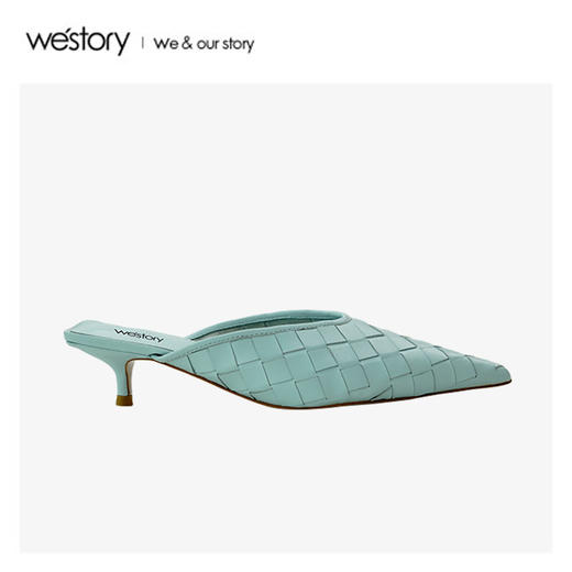westory2020年夏新包头半拖鞋女外穿编织网红W20AH51931 商品图1