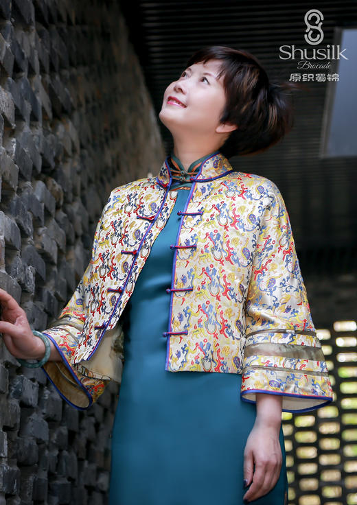 “五星出东方利中国”黄底锦17638 商品图0