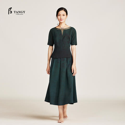 TANGY Collection天意蓝莨印花半裙 商品图1