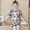 ORH-93202019新款女装夏三件套裤蕾丝刺绣露肩短袖上衣短裤休闲时尚套装WY 商品缩略图2