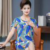 CLX-夏季棉绸睡衣短袖薄款两件套装中老年家居服宽松大码妈妈装WY 商品缩略图2
