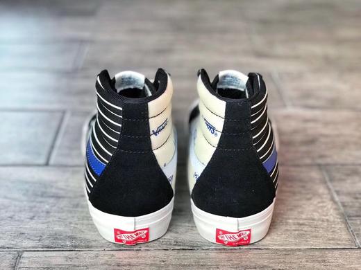 Vans不对称条纹拼接包头硫化板鞋 棕黄 蓝白推出全新 Style 138 ComfyCush LX Sk8半月形包胶头采用帆布和麂皮材质不对称 商品图5