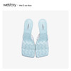 westory2020年夏新网红ins潮细跟洞洞编织拖鞋W20BJ60601 商品缩略图4