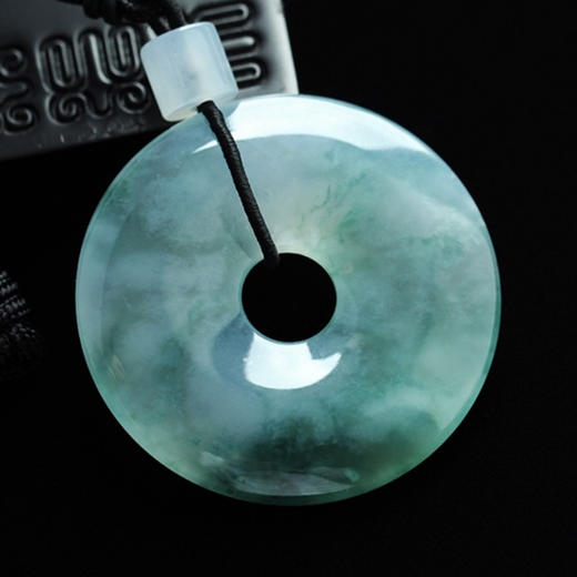 派瑞翡翠 翡翠平安扣 平安扣 冰种 飘花 商品图2