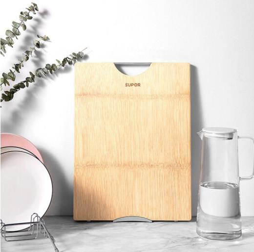 苏泊尔（SUPOR）苏泊尔整竹木砧板可立支架Z403022AD1加厚切菜板家用防霉擀面案板 商品图3