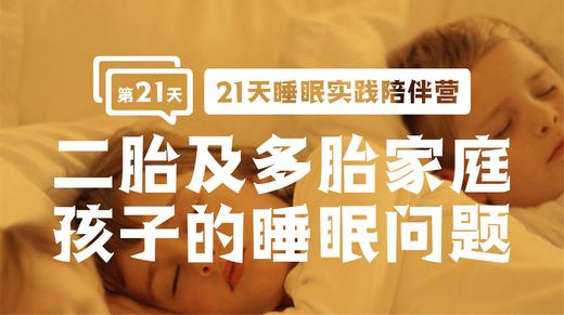 21.二胎及多胎家庭孩子的睡眠问题 商品图0