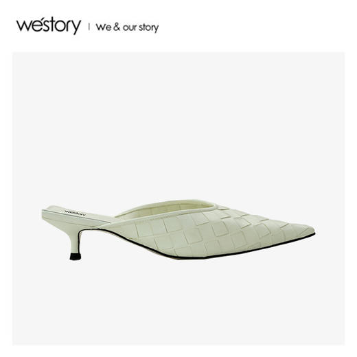 westory2020年夏新包头半拖鞋女外穿编织网红W20AH51931 商品图3