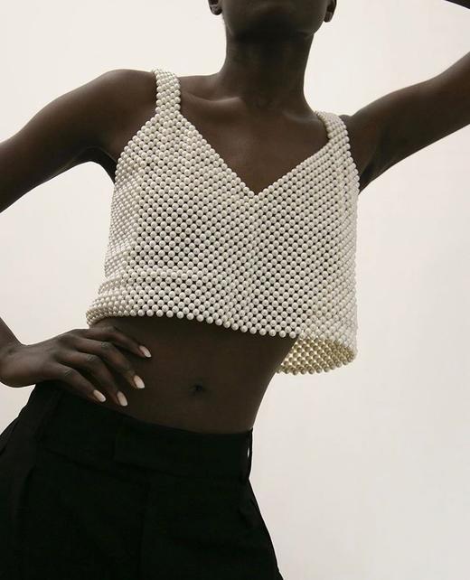 Bevza 珍珠编织胸衣 商品图3